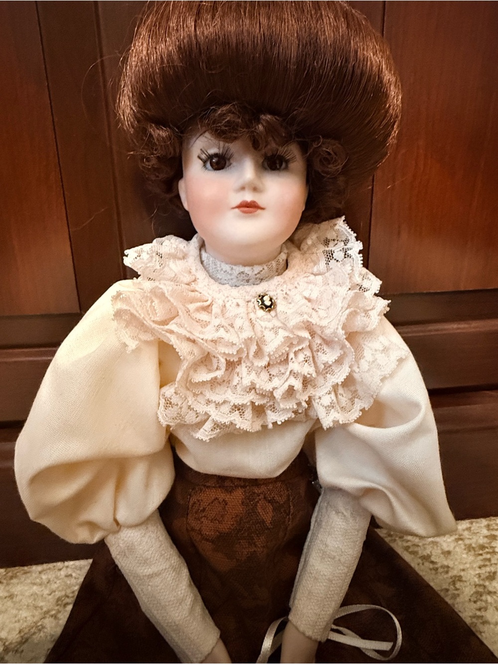Vintage victorian style doll artist made